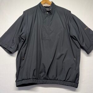 FootJoy DryJoys Golf Rain Pullover Short Sleeve Jacket Waterproof Black L